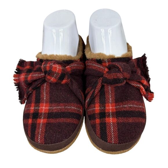 Toms red plaid slippers women’s size 6 - Picture 6 of 8